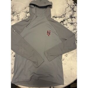New York Mets Men's Large Levelwear Quarter Zip Pullover Sweater - Gray